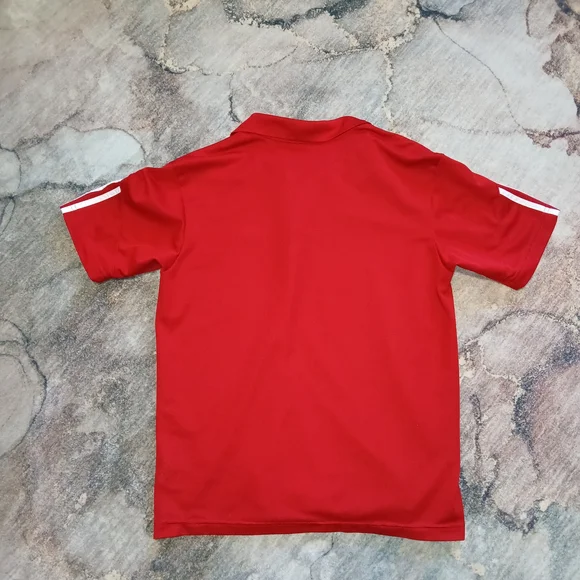 Men's Adidas Red Polo Shirt - Picture 4 of 4